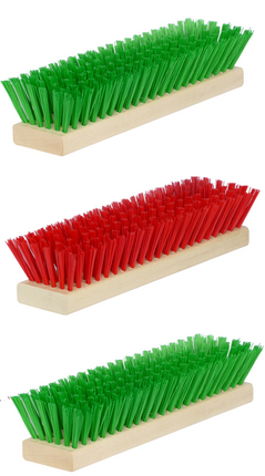 Bürsten-Set Rot & Grün – Ersatz für Fußabtreter Exklusiv, DirtKing PRO/LITE & Schuhabstreifer Lite.