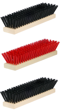 Ersatzbürsten-Set für Fußabtreter – 3-teilig, Rot/Schwarz