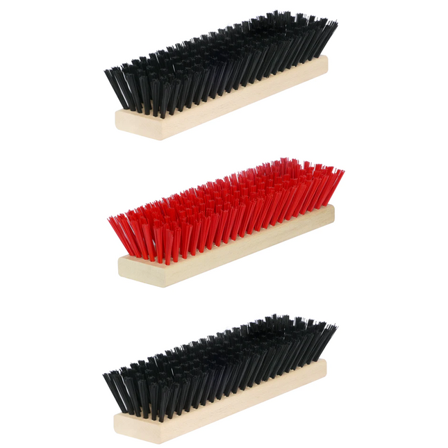Ersatzbürsten-Set für Fußabtreter – 3-teilig, Rot/Schwarz