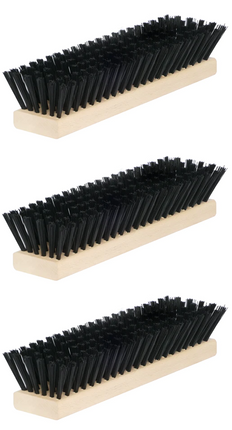 Ersatzbürsten-Set Fußabtreter – 3-teilig, Schwarz