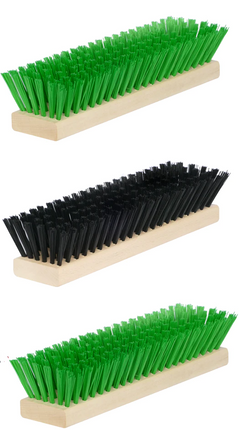 Ersatzbürsten-Set Fußabtreter – 3-teilig, Schwarz/Grün