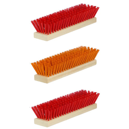 Ersatzbürsten Set für Schuhreiniger – passend für Fußabtreter Exklusiv & Schuhabstreifer Lite, DirtKing Pro/Lite - (Orange/Rot)