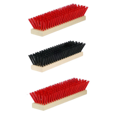 Ersatzbürsten Set für Schuhreiniger – passend für Fußabtreter Exklusiv & Schuhabstreifer Lite, DirtKing Pro/Lite - (Schwarz/Rot)