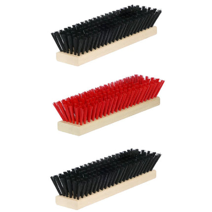 Ersatzbürsten Set für Schuhreiniger – passend für Fußabtreter Exklusiv & Schuhabstreifer Lite, DirtKing Pro/LiteMini - (Rot/Schwarz)