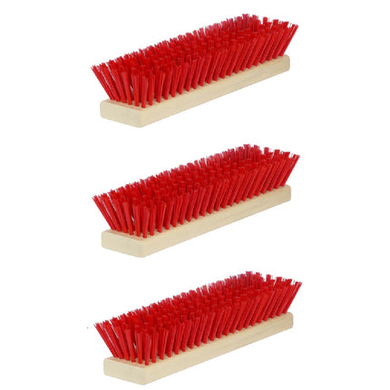 Ersatzbürsten Set für Schuhreiniger – passend für Fußabtreter Exklusiv, Schuhabstreifer Lite, DirtKing Pro/LiteMini - (Rot)