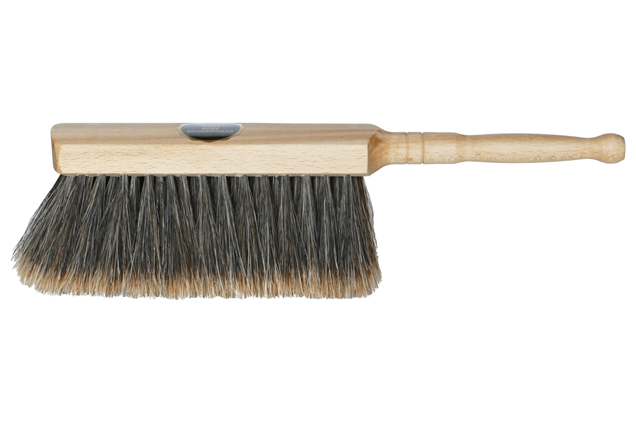 Handfeger aus Rosshaar mit geöltem Holzgriff – ideal für feinen Staub auf glatten Böden