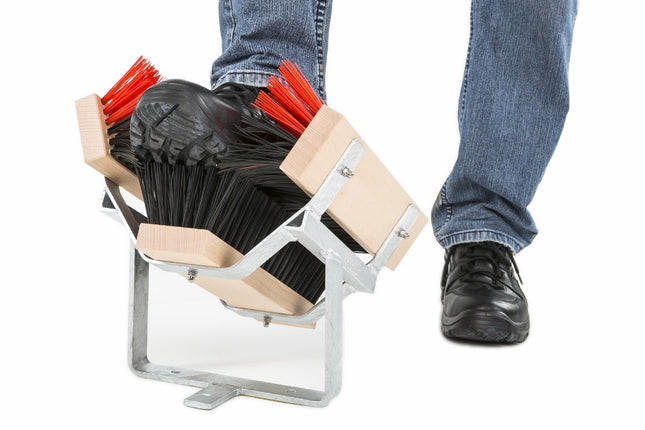 Outdoor Schuhreiniger mit Bürsten - zur Reinigung von Schuh & Stiefel im Außenbereich