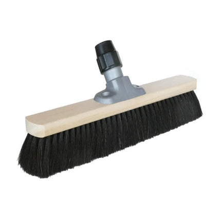 STRUKTURHELD Lite Rosshaar‑Kehrset für Büro, Praxis & Wohnräume – inkl. Teleskopstiel und Aluminium‑Wandhalter.