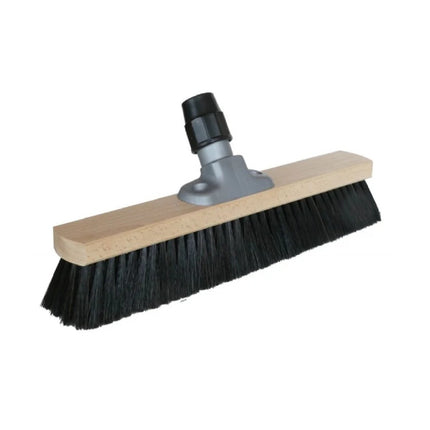 STRUKTURHELD Lite Saalbesen‑Set mit feiner Borstenmischung und Wandhalter – perfekt für Haushalt & Büro.