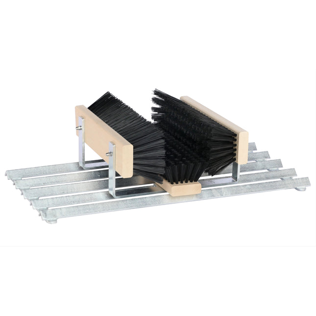 Fußabtreter mit Bürsten – für Außenbereich in Werkstatt, Garten & Gewerbe