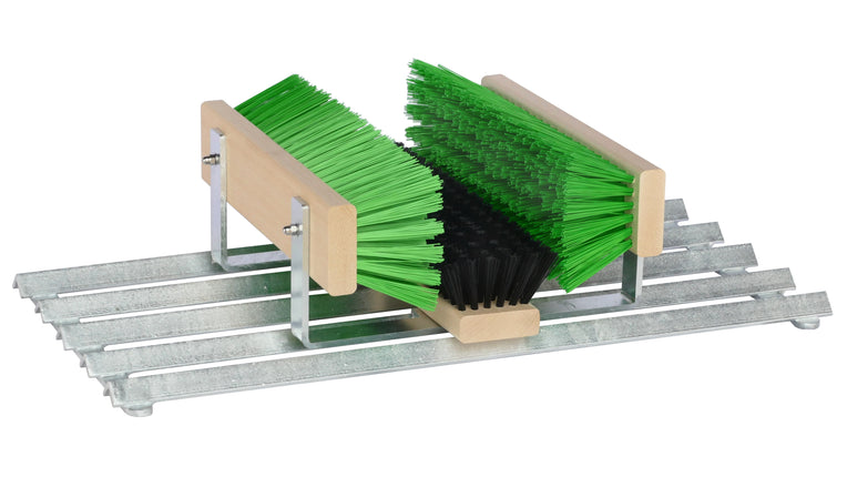Fußabtreter mit Metallrahmen & Bürsten – für Außenbereich & gewerbliche Nutzung