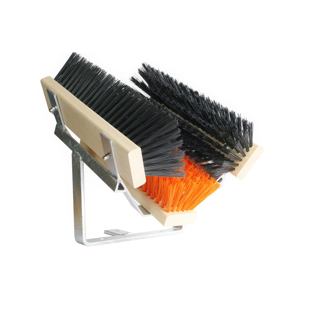 Schuhabstreifer Standard Orange/Schwarz – 30 cm, PET-Borsten & verzinktes Metall. Für Werkstatt & Hof. Made in Germany.