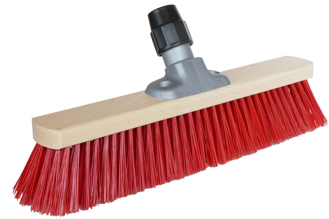 Straßenbesen Rot 60 cm – Elaston & Universalhalter Ø 24 mm