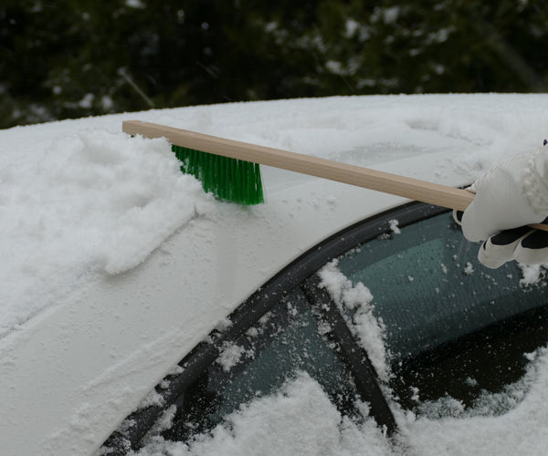 Schneefeger, für Auto & Kfz, Länge 78 cm, Holzstiel mit Eiskratzer