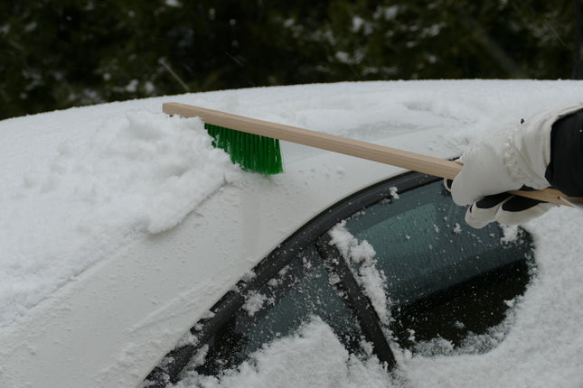 Schneefeger, für Auto & Kfz, Länge 78 cm, Holzstiel mit Eiskratzer