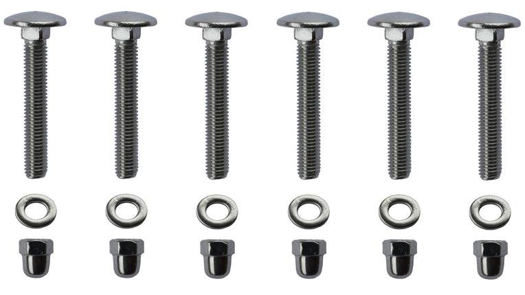 Schrauben-Set für Bürsten an Fußabtretern Exklusiv, DirtKing & Schuhabstreifer Lite. 6-teilig, rostfrei.