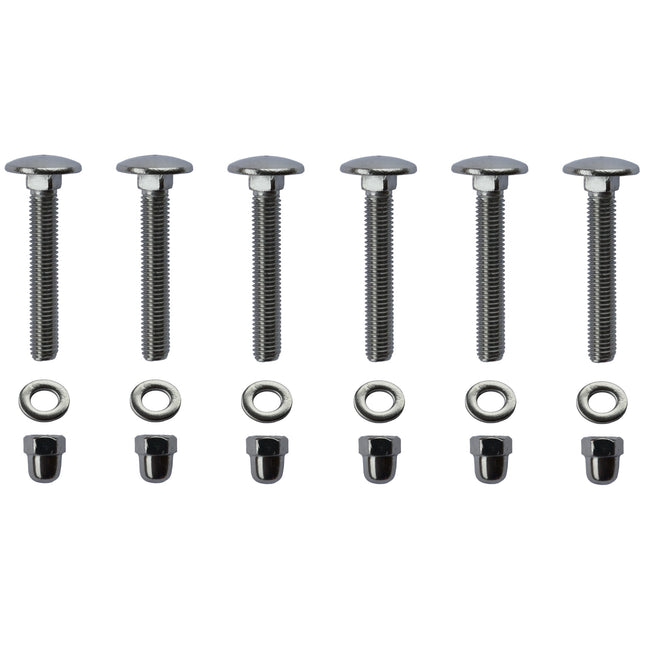 Schrauben-Set für Bürsten an Fußabtretern Exklusiv, DirtKing & Schuhabstreifer Lite. 6-teilig, rostfrei.