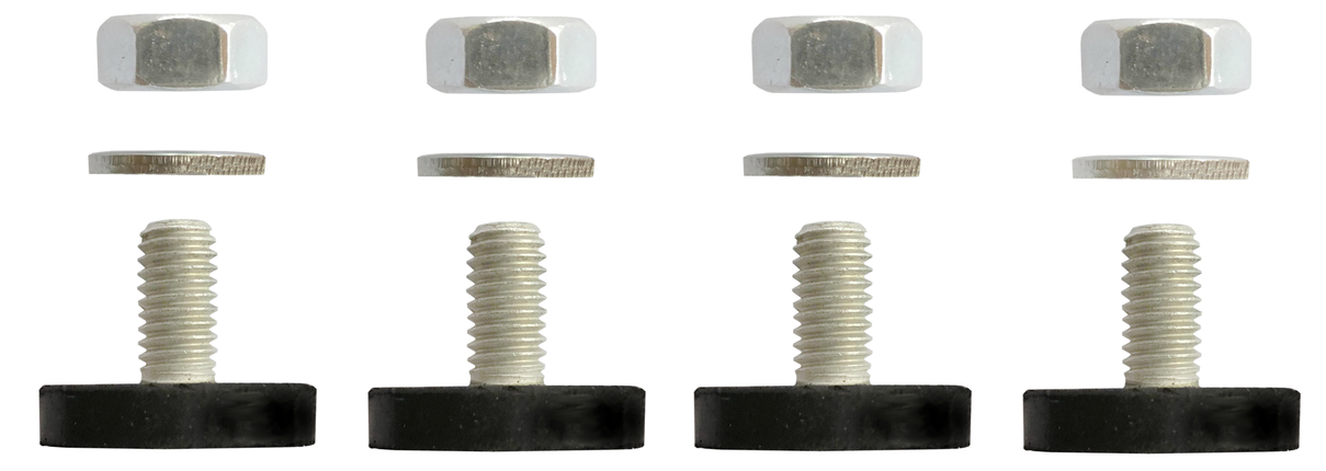 Gummifüße für Fußabtreter Exklusiv – rutschfest, bodenschonend & stabil. Mit Scheiben & Muttern. Made in Germany.